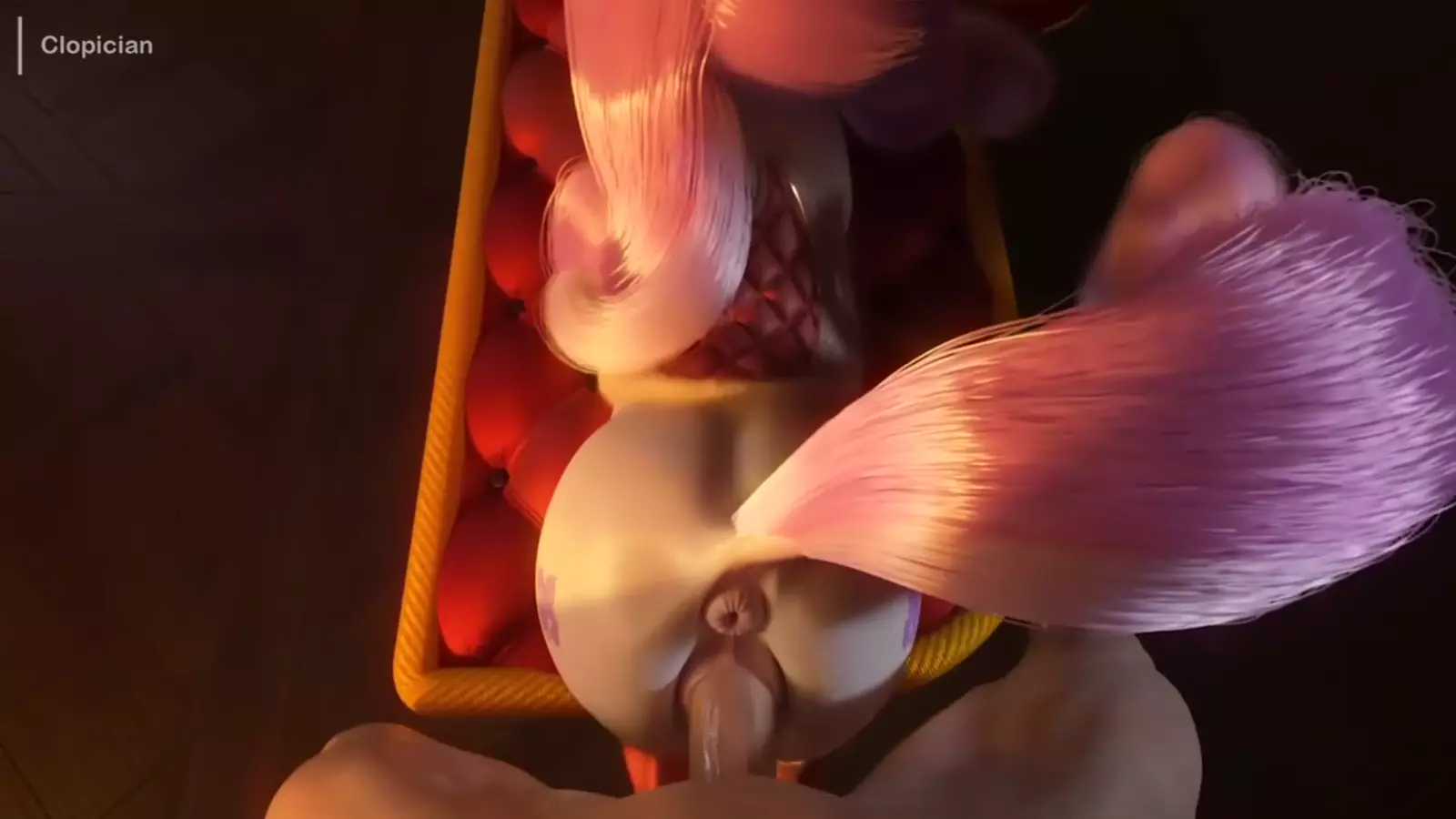 A character cum with fringe flower during vaginal uniondrakevix